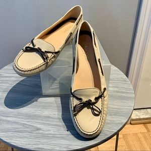 Beige Geox Boat Shoes